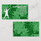 Carte De Visite tennis grunge (Devant / Derrière)