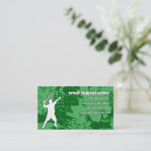 Carte De Visite tennis grunge (Debout devant)