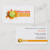 Carte De Visite Tennis Lessons (Devant / Derrière)
