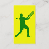 Carte De Visite tennis : rétro style : (Dos)