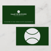 Carte De Visite tennis simple (Devant / Derrière)
