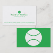 Carte De Visite tennis simple (Devant / Derrière)