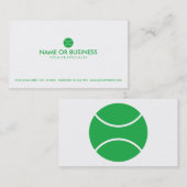 Carte De Visite tennis simple (Devant / Derrière)