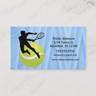 Carte De Visite Tennis Sports Joueur d'accent2 balle Personnaliser