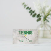 Carte De Visite Tennis That (Debout devant)