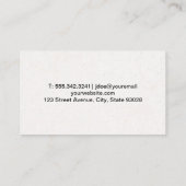 Carte De Visite Tension d'essai électrique (Dos)