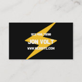 Carte De Visite Tension Electricien Electric Electricity Company (Dos)