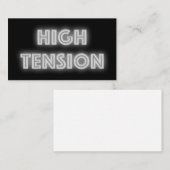 Carte De Visite Tension élevée (Devant / Derrière)