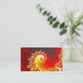 Carte De Visite Tentacule flamboyante - art de fractale (Debout devant)