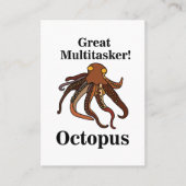 Carte De Visite Tentacules de Pieuvre Multitâche Créatures Marines (Devant)