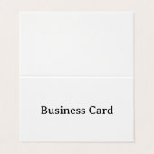 Carte De Visite Tente Horizontale Simple Professionnelle pliée (Extérieur déplié)