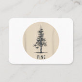 Carte De Visite Tenue d'un seul pin (Dos)