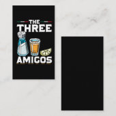 Carte De Visite Tequila Boire Fun Salt Lime Humour Alcool Blagues (Devant / Derrière)