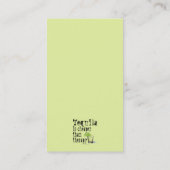 CARTE DE VISITE - TEQUILA EST MOINS CHER QUE LA TH (Dos)