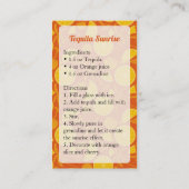 Carte de visite Tequila Sunrise (Dos)