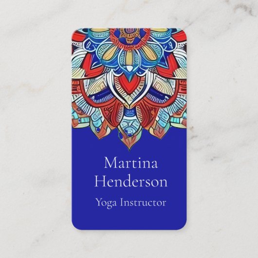 Carte De Visite Terme Mandala Yoga (Devant)