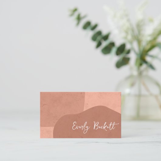 Carte De Visite Terme Texturé Abstrait (Debout devant)