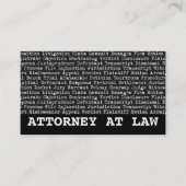 Carte De Visite Terminologie juridique du procureur (Devant)