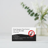 Carte De Visite Termite Pest Control Business Cards New (Debout devant)
