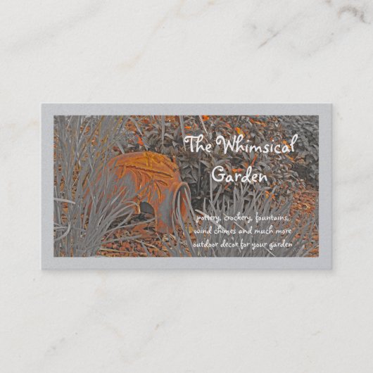 Carte De Visite Terra Cotta Pottery Garden Decoration (photog) (Devant)