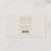 Carte De Visite Terracotta Boho Fleur sauvage motif floral (Dos)