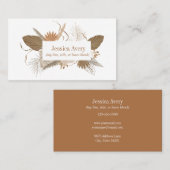 Carte De Visite Terracotta Boho Tropical (Devant / Derrière)