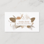 Carte De Visite Terracotta Boho Tropical (Devant)