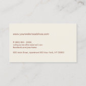 Carte De Visite Terracotta Mind Science Psychologue de la tête hum (Dos)