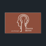 Carte De Visite Terracotta Mind Science Psychologue de la tête hum<br><div class="desc">Terracotta Mind Science Psychologue de la tête humaine</div>
