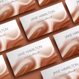 Carte De Visite Terracotta minimaliste moderne