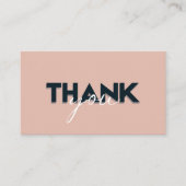 Carte De Visite Terracotta Moderne Merci de commande simple (Devant)