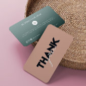 Carte De Visite Terracotta Moderne Merci de commande simple