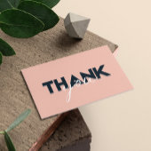 Carte De Visite Terracotta Moderne Merci de commande simple