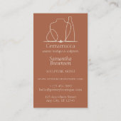 Carte De Visite Terracotta Poterie Argile Céramique Instructions (Dos)