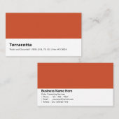 Carte De Visite Terracotta | "Rustique et Authentique" (Devant / Derrière)