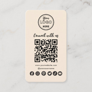 Carte De Visite Terracotta Se Connecter Aux Médias Sociaux América