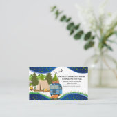 Carte De Visite Terrain de camping-car Parc Rustique Conception de (Debout devant)