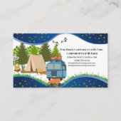 Carte De Visite Terrain de camping-car Parc Rustique Conception de (Devant)