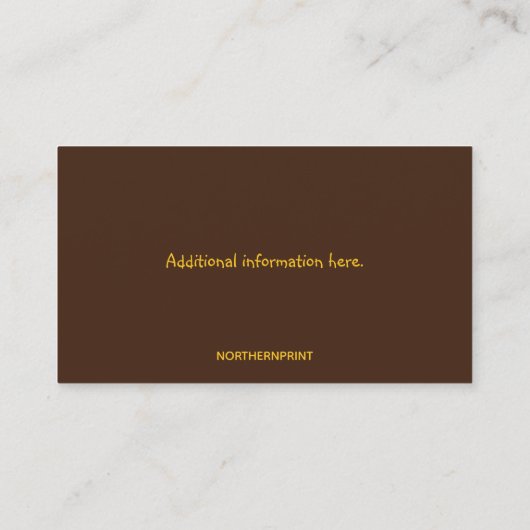 Carte De Visite Terrain de camping modifiable (Dos)