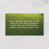 Carte De Visite Terrain de golf vert à l'aube (Dos)