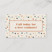 Carte De Visite Terrazzo Mason Carrelage, Couches Carrelage (Dos)