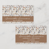 Carte De Visite Terrazzo Rock moderne comme Motif Art déco (Devant / Derrière)