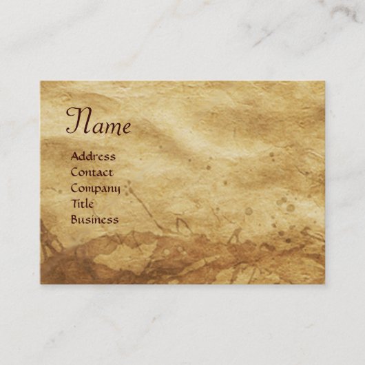 CARTE DE VISITE TERRE / ALLÉGATION AVEC ANIMAUX SAUVAGES (Devant)