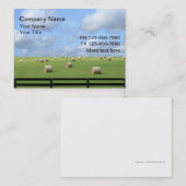 Carte De Visite Terre de ferme de pays (Devant / Derrière)