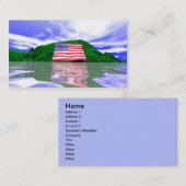 Carte De Visite Terre de Jour de la Déclaration d'Indépendance (Devant / Derrière)