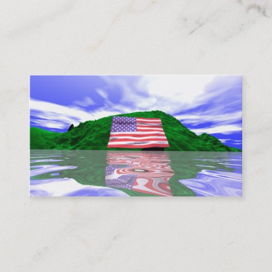 Carte De Visite Terre de Jour de la Déclaration d'Indépendance (Devant)