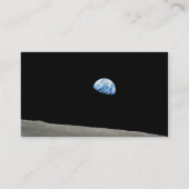 Carte De Visite Terre de la planète au-dessus de la lune (Dos)
