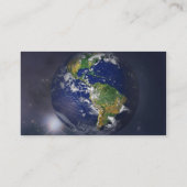 Carte De Visite Terre de la planète se levant au-dessus du soleil (Dos)