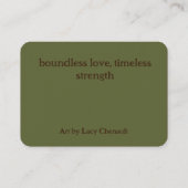 Carte De Visite Terre Mère déesse Druid (Dos)