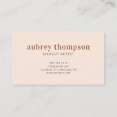 Carte De Visite Terre sophistiquée et moderne Abstrait (Dos)